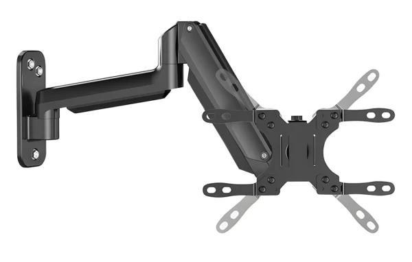 Uchwyt na monitor ścienny wbudowana sprężyna gazowa czarny VESA SolidHand-CGW01