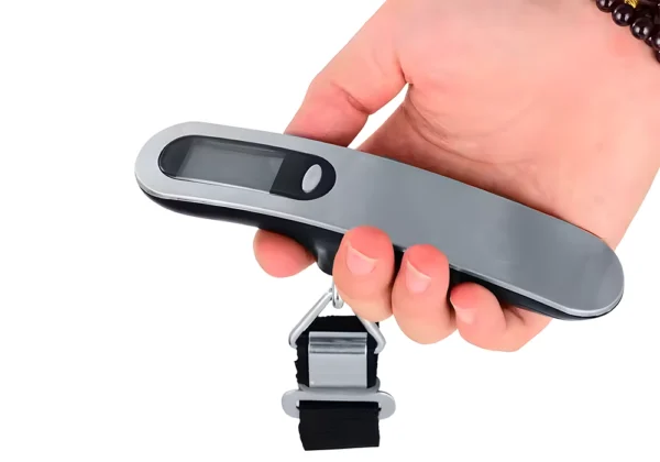 Waga do bagażu z paskiem materiałowym udźwig 50 kg wyświetlacz LCD wagPRO-H50K