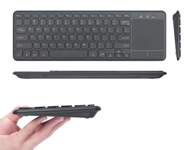 Klawiatura bezprzewodowa, klawiatura do laptopa, touchpad, komunikacja radiowa, na baterie typerCLAW BC130