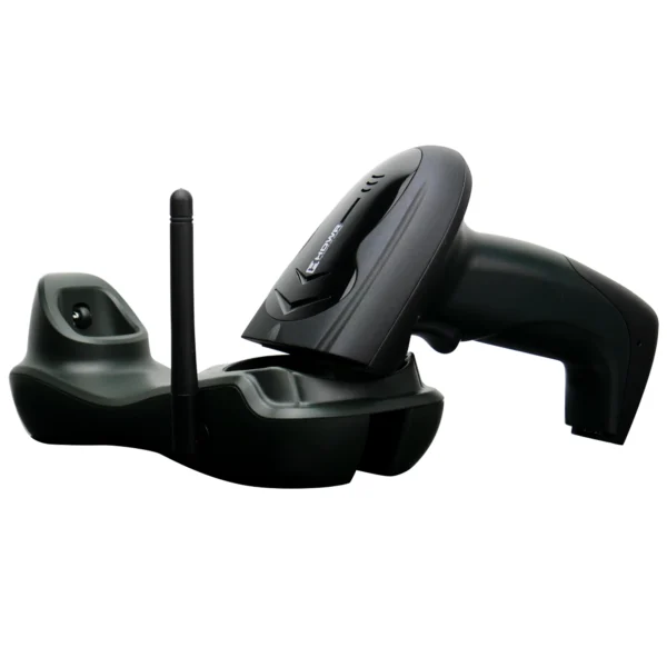 Czytnik kodów kreskowych, bezprzewodowy ze stacją dokującą, manualny, czarny HDWR HD19I