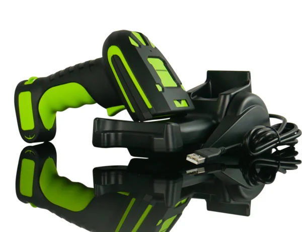 Skaner kodów kreskowych przemysłowy QR, skanowanie z ekranu czytnik kodów 1D i 2D, bezprzewodowy HD9100