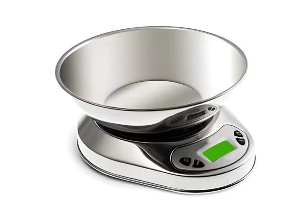 Waga elektroniczna kuchenna z miską do 5 kg, metalowa, dokładna 1 g wagPRO-K5C