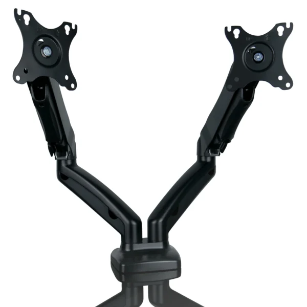 Uchwyt na dwa monitory, biurkowy obrotowy, podwójny, stabilne mocowanie  SolidHand SG02