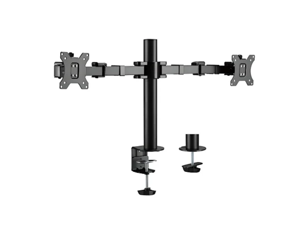 Uchwyt do dwóch monitorów, przekątna do 32 cali, podwójne ramię, funkcja tilt HDWR SolidHand-AM02