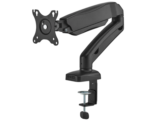 Pojedynczy uchwyt na monitor z szerokim zakresem regulacji, od 17" do 32", HDWR SolidHand-GS01